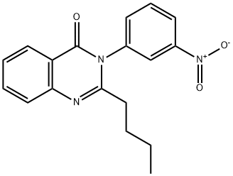 2-butyl-3-(3-nitrophenyl)quinazolin-4(3H)-one Structure