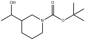 tert-butyl 3-(1-hydroxyethyl)piperidine-1-carboxylate Structure