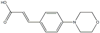 2-Propenoic acid, 3-[4-(4-morpholinyl)phenyl]- Structure