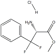 beta,beta-Difluorophenylalanine methyl ester hydrochloride Structure