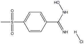 N-hydroxy-4-(methylsulfonyl)Benzenecarboximidamide hydrochloride Structure