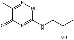 3-[(2-hydroxypropyl)amino]-6-methyl-1,2,4-triazin-5(4H)-one Structure