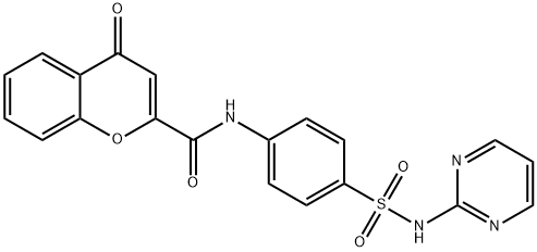 4-oxo-N-{4-[(2-pyrimidinylamino)sulfonyl]phenyl}-4H-chromene-2-carboxamide Structure