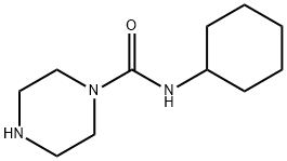N-cyclohexyl-1-Piperazinecarboxamide Structure