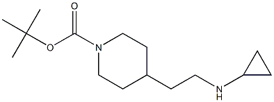 tert-butyl 4-(2-(cyclopropylamino)ethyl)piperidine-1-carboxylate Structure