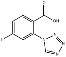 4-fluoro-2-(1H-tetraazol-1-yl)benzoic acid Structure