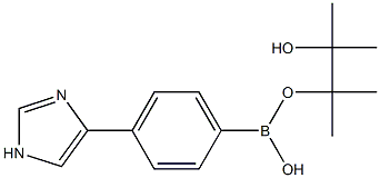 4-(1H-imidazol-4-yl)phenylboronic acid pinacol ester Structure
