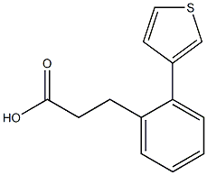 3-(2-(thiophen-3-yl)phenyl)propanoic acid Structure