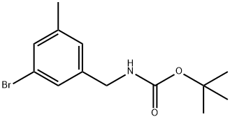 TERT-BUTYL (3-BROMO-5-METHYLBENZYL)CARBAMATE Structure