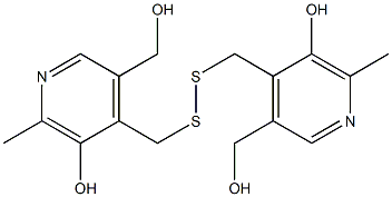 3-Pyridinemethanol,4,4'-[dithiobis(methylene)]bis[5-hydroxy-6-methyl- (9CI) Structure
