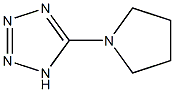 Tetrazole, 5-(1-pyrrolidinyl)- (5CI) Structure