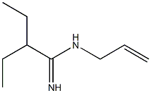 Butyramidine,  N-allyl--alpha--ethyl-  (3CI) Structure