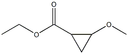 Cyclopropanecarboxylic acid, 2-methoxy-, ethyl ester (6CI) Structure