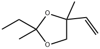 1,3-Dioxolane,  2-ethyl-2,4-dimethyl-4-vinyl-  (6CI) Structure