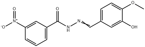 N'-(3-hydroxy-4-methoxybenzylidene)-3-nitrobenzohydrazide Structure