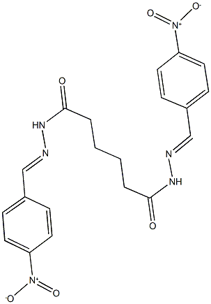 N'~1~,N'~6~-bis{4-nitrobenzylidene}hexanedihydrazide Structure