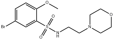 5-bromo-2-methoxy-N-[2-(4-morpholinyl)ethyl]benzenesulfonamide Structure