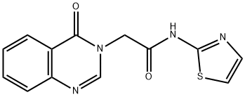 2-(4-oxo-3(4H)-quinazolinyl)-N-(1,3-thiazol-2-yl)acetamide Structure