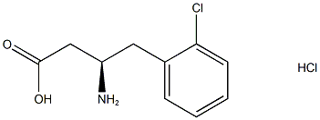 (R)-3-Amino-4-(2-chloro-phenyl)-butyric acida€￠HCl Structure
