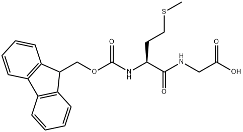 (9H-Fluoren-9-yl)MethOxy]Carbonyl Met-Gly-OH Structure