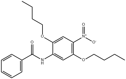 4-Benzoylamino-2,5-dibutoxy-1-nitrobenzene Structure