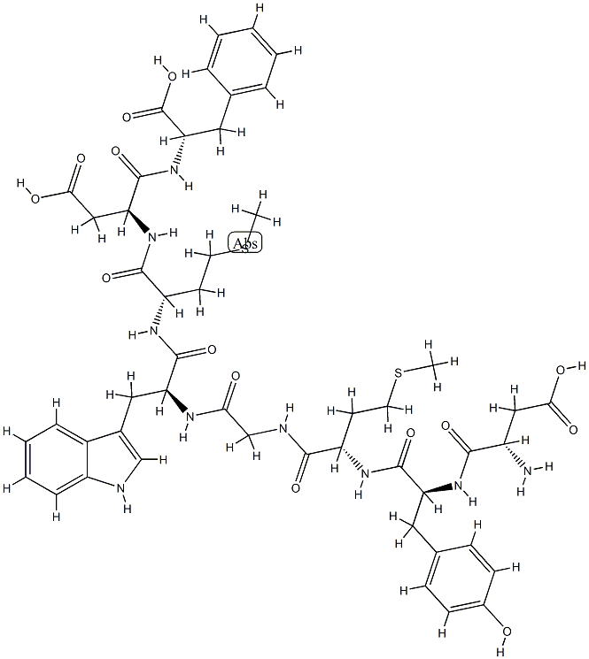 Cholecystokinin Octapeptide free acid (desulfated),Sincalide (free acid) (desulfated) Structure