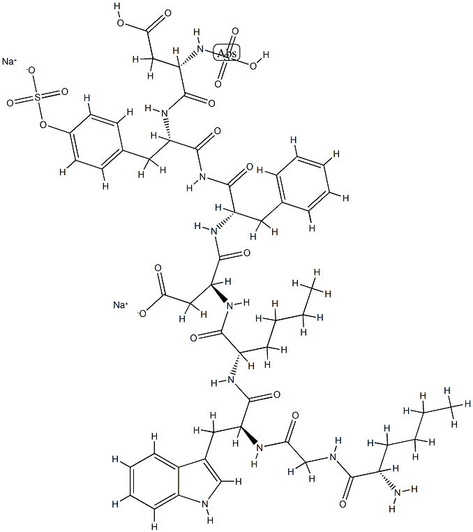 cholecystokinin (26-33), N-alpha-hydroxysulfonyl-Nle(28,31)- Structure