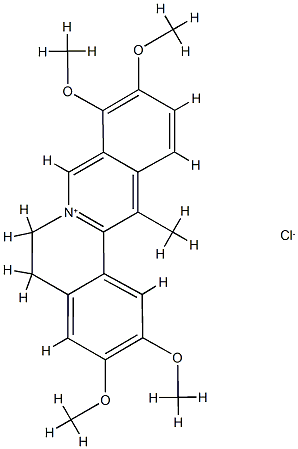 Dehydrocorydaline chloride Structure