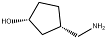 (1R,3S)-3-Aminomethyl-cyclopentanol Structure