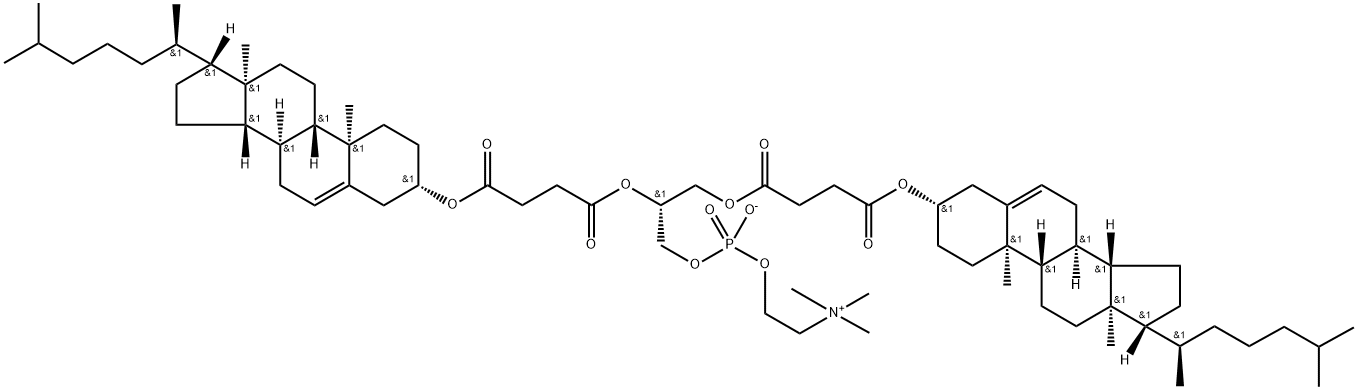1,2-dicholesterylheMisuccinoyl-sn-glycero-3-phosphocholine Structure