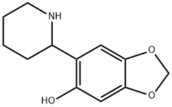 6-(2-Piperidinyl)-1,3-benzodioxol-5-ol Structure