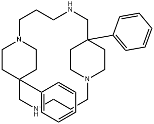 7,16-Diphenyl-1,5,10,14-tetraazatricyclo[14.2.2.27,10]docosane Structure
