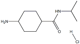 Cyclohexanecarboxamide, 4-amino-N-(1-methylethyl)-, hydrochloride (1:1), cis- Structure