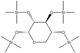 1-O,2-O,3-O,4-O-Tetrakis(trimethylsilyl)-α-D-xylopyranose Structure