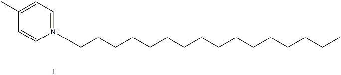 Pyridinium,1-hexadecyl-4-methyl-, iodide (1:1) Structure