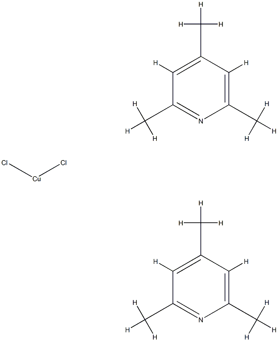 bis(2,4,6-trimethylpyridinio)dichlorocuprate(II) Structure