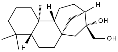 kauran-16,17-diol Structure