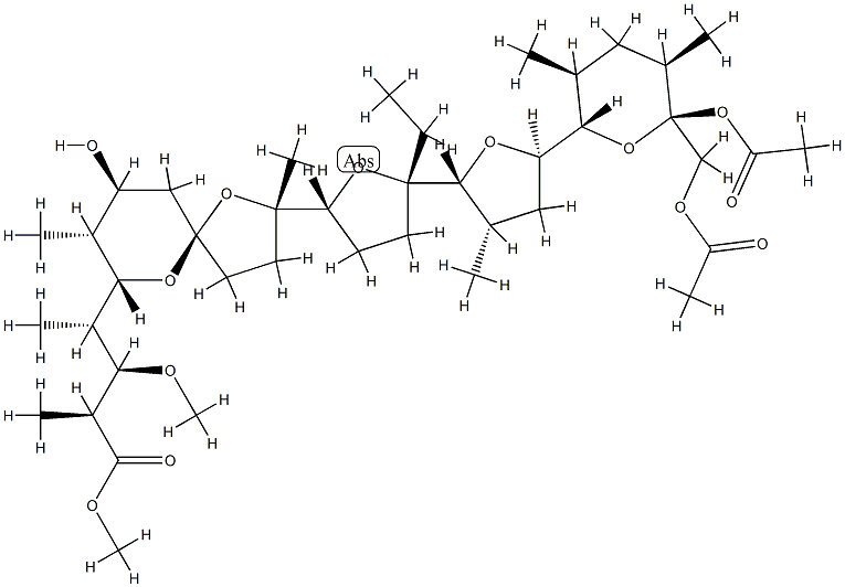 Diacetylmonensin methyl ester Structure