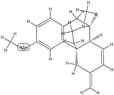 (14α)-7,8-Didehydro-3-methoxy-17-methyl-6-methylenemorphinan Structure