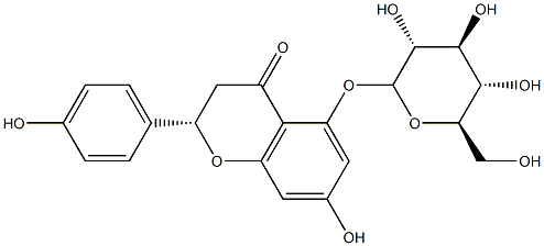 Naringenin 5-O-β-D-glucopyranoside Structure
