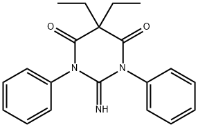 5,5-Diethyl-1,3-diphenyl-2-iMinobarbituric Acid Structure