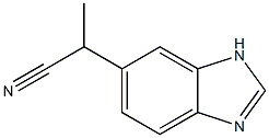 1H-Benzimidazole-5-acetonitrile,alpha-methyl-(9CI) Structure