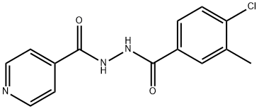 N(1)-isonicotinoyl-N(2)-3-methyl-4-chlorobenzoylhydrazine Structure