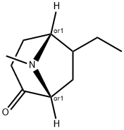 8-Azabicyclo[3.2.1]octan-2-one,6-ethyl-8-methyl-,(1R,5R)-rel-(9CI) Structure