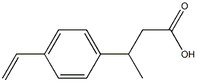 Benzenepropanoic acid, 4-ethenyl--ba--methyl- (9CI) Structure