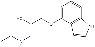 (±)-1-(1H-indol-4-yloxy)-3-(isopropylamino)propan-2-ol  Structure