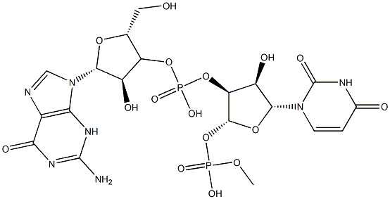 guanylyl(3'-5')uridine 3'-monophosphate Structure