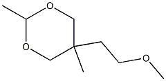 5α-(2-Methoxyethyl)-2β,5β-dimethyl-1,3-dioxane Structure