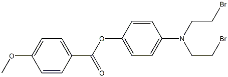 4-[Bis(2-bromoethyl)amino]phenyl=4-methoxybenzoate Structure