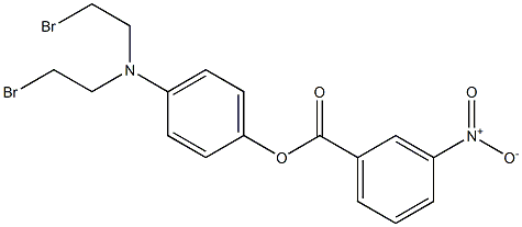 4-[Bis(2-bromoethyl)amino]phenyl=3-nitrobenzoate Structure